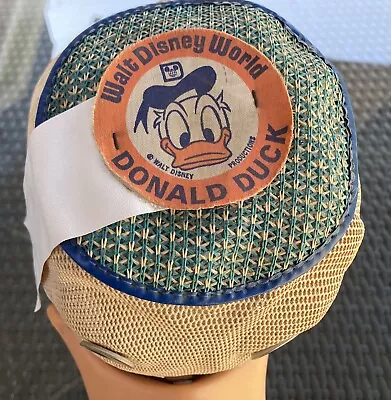 Vintage Donald Duck Walt Disney Productions Squeaking Bill Hat - Made In USA • $42