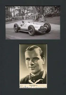 Richard  Dick  Seaman F1 Driver Autograph Signed Vintage Photo Mounted • $1605.37