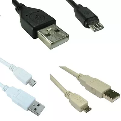 Micro USB Cable Charger Lead For Samsung Galaxy Kindle Charging  1m 1.5m 2m 3m • £1.99