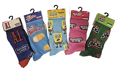 Men's Branded Fun Cereal Candy Cookie Food Cartoon Unisex Twinkie Oreo Socks • $7.99