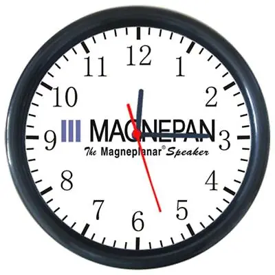 Hot Hi-Fi Home Audio Speaker Design Magnepan Logo Sign Wall Clock Round • $22.99