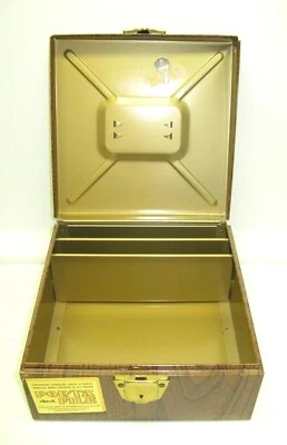 $28.95 • Buy Vintage Porta File Ballonoff Metal Locking Check Organizer Box Cleveland W/ Key