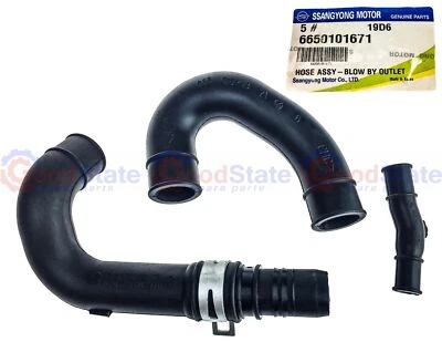 $68.54 • Buy GENUINE Ssangyong Actyon Sports Ute SUV 2.0L TD Oil Separator Valve Hose Set