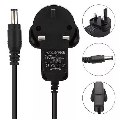 £6.54 • Buy Plug 6 Volt 1 Amp 6V Battery Charger Universal For Kids Toy Car Jeeps Electric