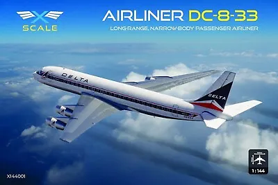 1/144 Classic Airliner : Douglas DC-8-33 [Delta] #X144001 : X-SCALE • $49.51