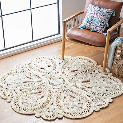 Safavieh Hand Woven Natural Fiber Collection Ivory Area Rugs - NF360B • $129.07