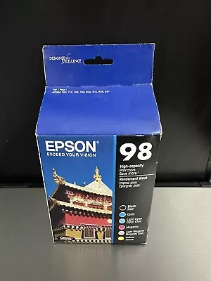 Epson 98 Black/Cyan/Light Cyan/Magenta/Light Magenta/Yellow HY Ink EXP  6/2024 • $79.99