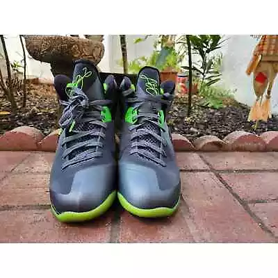 Nike Lebron 9 IX Dunkman Size 11 Dark Grey Volt King James Basketball 469764 006 • $87.99