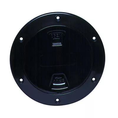 Beckson Marine 4  Black Screw-Out Deck Plate DP40-B - Smooth Center • $23.27