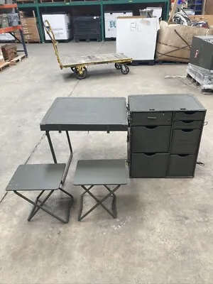 US Military Portable Officer's Field Desk Headquarters Table Trunk • $650