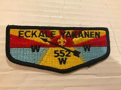 Eckale Yakanen Lodge 552 OA Flap Older Issue JS • $4.95