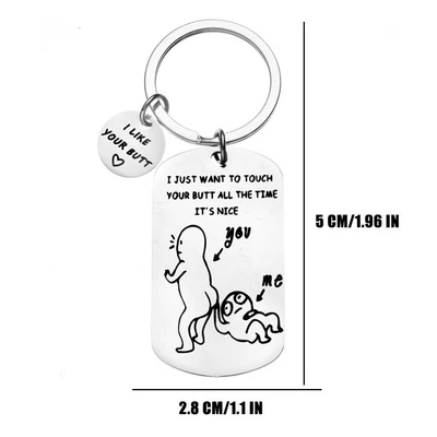 $2.90 • Buy Valentines Day Gift For Him Her Anniversary Present Keyring TO Keychain MY H4L7