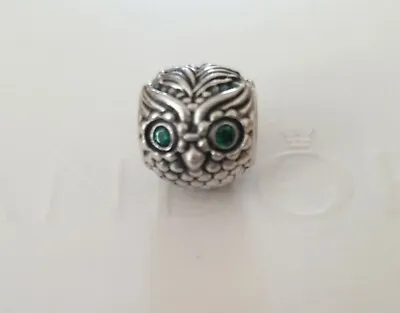 Genuine Pandora Wise Owl Head Charm S925 ALE #791211CZN • £20