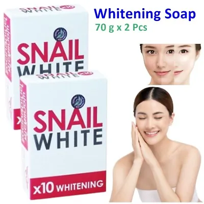 SOAP Gluta Dark Spots Snail White Whitening Skin Body Face Natural Cleansing X2  • $10.83