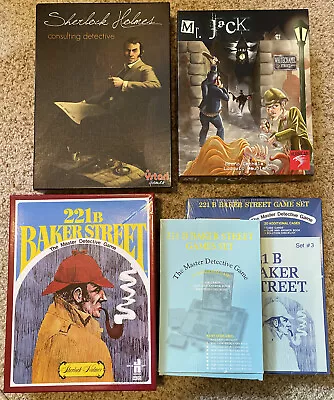 Lot Of 3 Games: Sherlock Holmes Consulting Detective Mr Jack 221B Baker St • $28.99