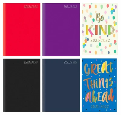 £3.25 • Buy 2021 2022 Academic Diary A5 Week To View Hardback Mid Year Student Teacher Diary