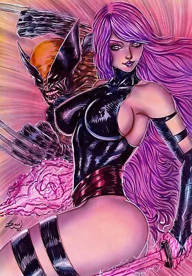 Psylocke And Logan (11 X17 ) By Deni Wolfheart - Ed Benes Studio • $9.99