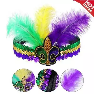 Mardi Gras Headband Carnival Masquerade Party Fancy Dress Costume Accessories • £3.66