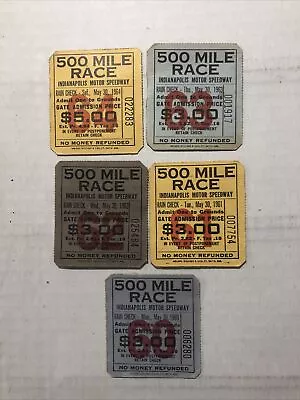 1960-1-2-3-4 Indianapolis 500 Tickets • $50