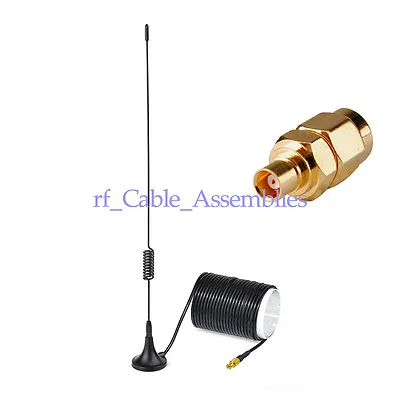 3dbi 1090MHz Antenna ADS-B Modem Router & SMA Male To MCX Female For FlightAware • $5.09