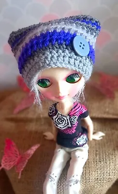 Handmade Hat For Blythe Or Tangkou Doll. Hat For Bjd. Christmas Stocking Gift  • £4.99