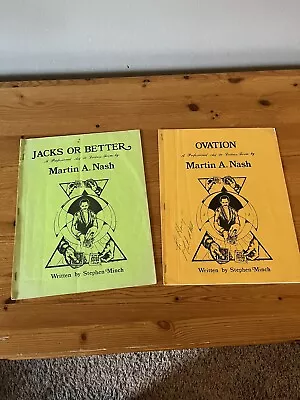 Martin Nash Lecture Notes: Ovation (SIGNED) & Jacks Or Better • $80