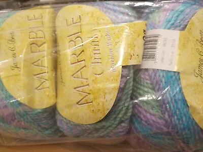 James C Brett  Marble Chunky Knitting Wool Yarn 5x200g - MC93 • £40