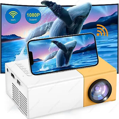 Mini Projector LED HD 1080P WIFI Home Cinema Portable Home Theater LCD Projector • $23.99