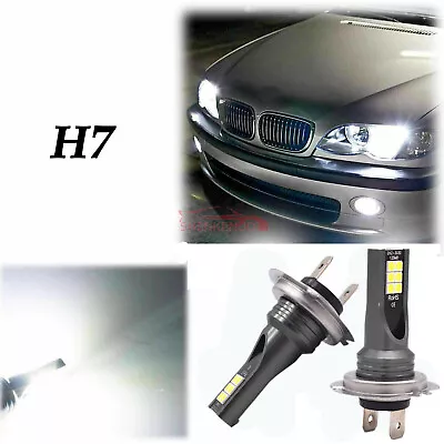 2x H7 6000K White LED 80W Kit Low Beam Headlights For BMW X3 328i 335i 128i 135i • $16.79