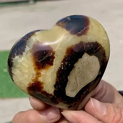 191G Natural Beautiful Dragon Septarian Heart-shaped Quartz Crystal Healing • $48