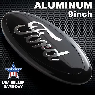 2004-2016 9 Inch Front Grille / Tailgate Ford Emblem Badge Oval Black • $19.31