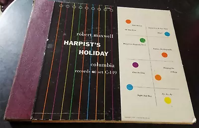 $18.95 • Buy 78RPM Columbia C 149 4 Disc SET Robert Maxwell - Harpist's Holiday, Clean V+VV+