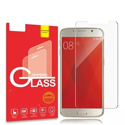 $6.95 • Buy 2X For Samsung Galaxy S5 S6 S7 S8+ S9+ S10+ S10e Tempered Glass Screen Protector
