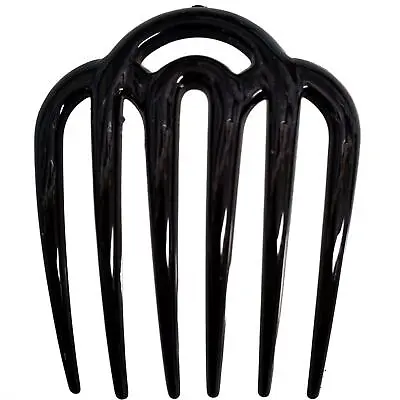 Black Wide Tooth Side Hair Combs Slides Clips Hair Accessories • £2.68