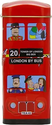 New English Teas English Icons Tall London Bus Tin 28 G (Pack Of 1 Total 14 Te • £5.12