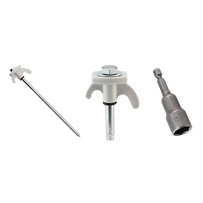 $34.95 • Buy Explore Metal Peg With Hex Head 8 Piece & Drill Bit Camping Tent Caravan Parts
