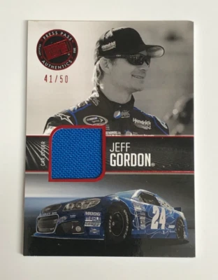 $12 • Buy 2013 Press Pass Authentics JEFF GORDON Redline Relics Car Cover RR-JG2 41/50