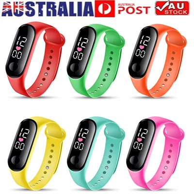 $9.88 • Buy Kids Digital LED Activity Waterproof Electronic Sports Wrist Watch Bracelet Gift