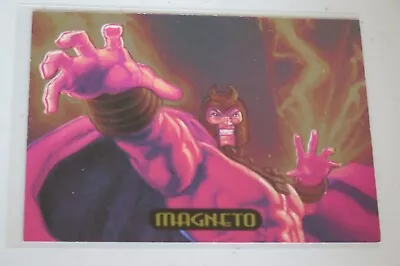 1994 Marvel Masterpieces Power Blast 8 Magneto Chase Insert Skybox • $2.69