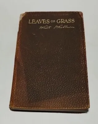 Walt Whitman  Leaves Of Grass  David Mckay 1900 Leather Binding  • $44.55