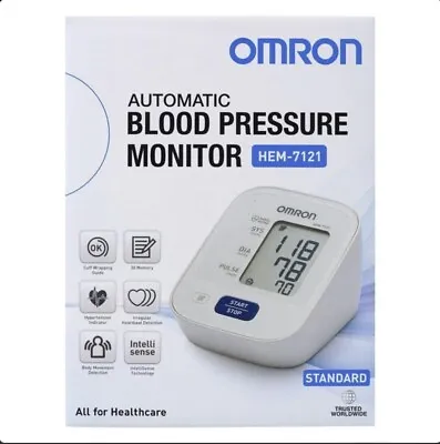 Omron Digital Blood Pressure Monitor - White (HEM-7121) • $137