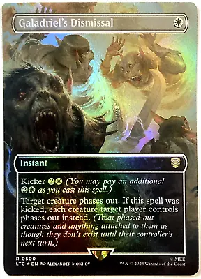 MTG Galadriel's Dismissal *BORDERLESS FOIL* The Lord Of The Rings 500 NM • $16.99