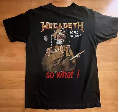 Megadeth So Far So Good So What Cotton Unisex T-Shirt Full Size S To 5XL CS330 • $23.99