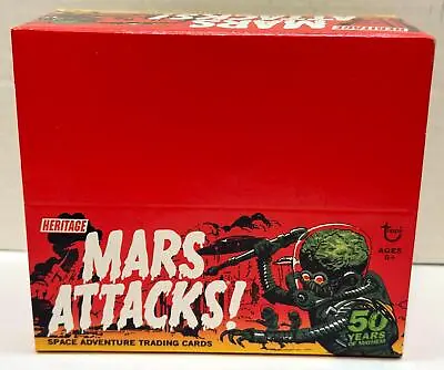 Mars Attacks Topps Heritage Retail Trading Card Box 24 Packs 2012 Topps • $62.95