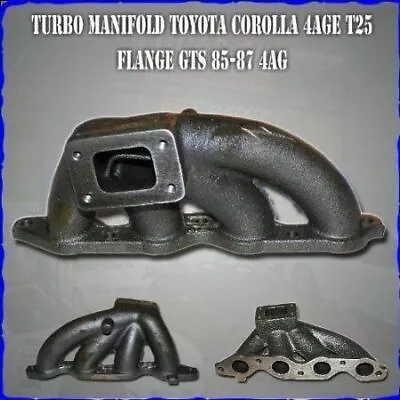 Cast Turbo Exhaust TURBO T2 Manifold FOR Corolla 4AGE 4AG 4AGZE • $396.68