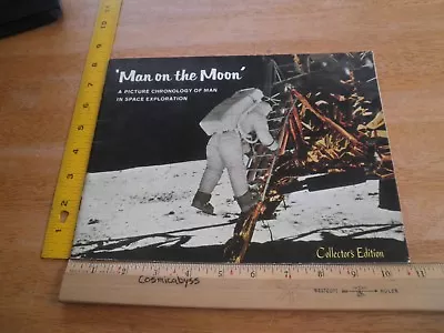 Man On The Moon Picture Chronology Of Man In Space Exploration Book 1970s • $16.95