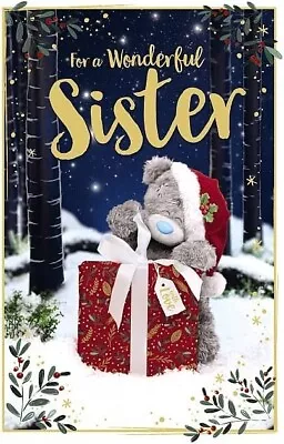 Me To You 3D  Christmas Card  For A Wonderful Sister  • £3.99