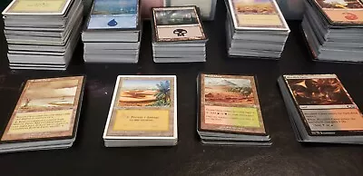 100 Land Magic The Gathering Mtg Cards Lot With Rares Basic & Non Basic • $10