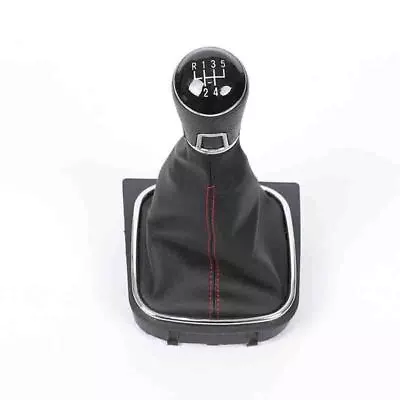 Manual 5 Speed Shift Gear Knob PU Leather Boot For VW Golf/Jetta MK6 2010-2014 • $13.92