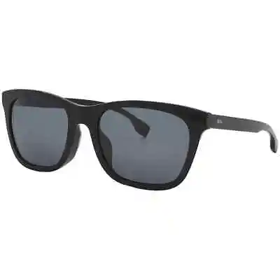 HUGO BOSS BOSS 1555/O/F/S 0807 IR Sunglasses Black Frame Grey Lenses 56 Mm • $61.89